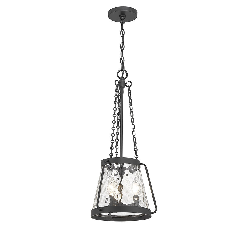 Three Light Pendant<br /><span style="color:#4AB0CE;">Entrega: 4-10 dias en USA</span><br /><span style="color:#4AB0CE;font-size:60%;">PREGUNTE POR ENTREGA EN PANAMA</span><br />Collection: Crawford<br />Finish: Matte Black