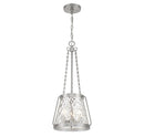 Three Light Pendant<br /><span style="color:#4AB0CE;">Entrega: 4-10 dias en USA</span><br /><span style="color:#4AB0CE;font-size:60%;">PREGUNTE POR ENTREGA EN PANAMA</span><br />Collection: Crawford<br />Finish: Satin Nickel