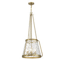 Savoy House - 7-1804-4-322 - Four Light Pendant - Crawford - Warm Brass