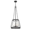Four Light Pendant<br /><span style="color:#4AB0CE;">Entrega: 4-10 dias en USA</span><br /><span style="color:#4AB0CE;font-size:60%;">PREGUNTE POR ENTREGA EN PANAMA</span><br />Collection: Crawford<br />Finish: Matte Black