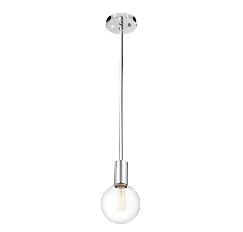 Savoy House - 7-3075-1-11 - One Light Mini Pendant - Wright - Chrome