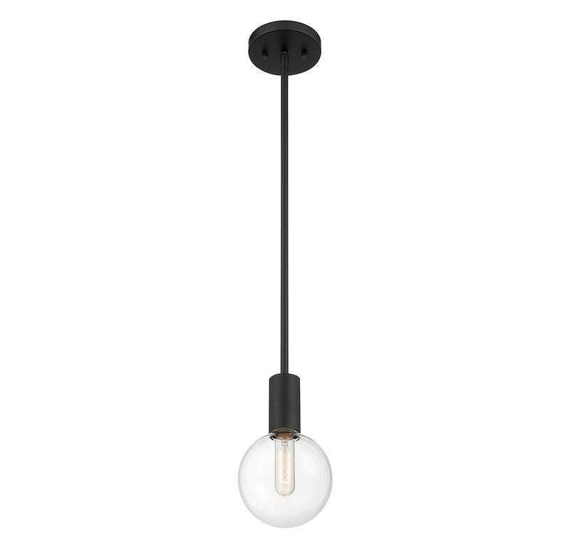 Savoy House - 7-3075-1-89 - One Light Mini Pendant - Wright - Matte Black