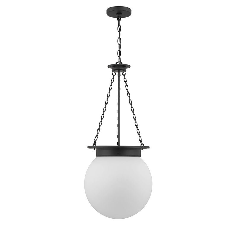 Three Light Pendant<br /><span style="color:#4AB0CE;">Entrega: 3-4 semanas en USA</span><br /><span style="color:#4AB0CE;font-size:60%;">PREGUNTE POR ENTREGA EN PANAMA</span><br />Collection: Manor<br />Finish: Matte Black