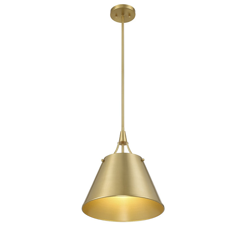 One Light Pendant<br /><span style="color:#4AB0CE;">Entrega: 4-10 dias en USA</span><br /><span style="color:#4AB0CE;font-size:60%;">PREGUNTE POR ENTREGA EN PANAMA</span><br />Collection: Willis<br />Finish: Warm Brass