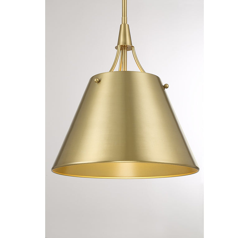 Savoy House - 7-4499-1-322 - One Light Pendant - Willis - Warm Brass