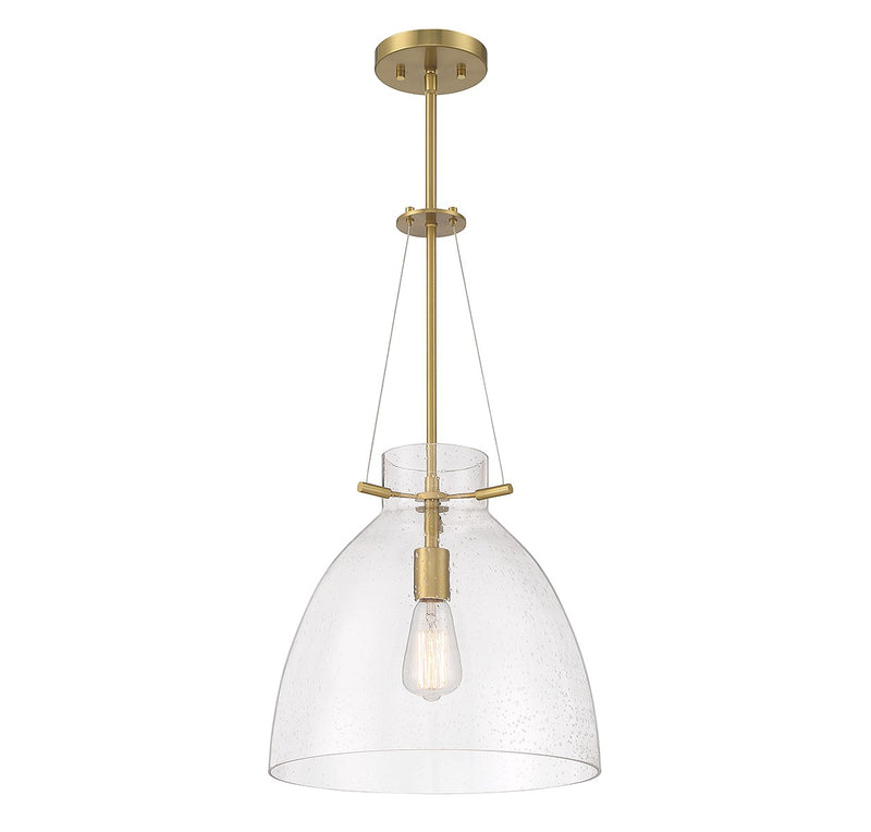 One Light Pendant<br /><span style="color:#4AB0CE;">Entrega: 3-4 semanas en USA</span><br /><span style="color:#4AB0CE;font-size:60%;">PREGUNTE POR ENTREGA EN PANAMA</span><br />Collection: Foster<br />Finish: Warm Brass