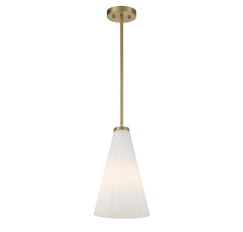 One Light Pendant<br /><span style="color:#4AB0CE;">Entrega: 4-10 dias en USA</span><br /><span style="color:#4AB0CE;font-size:60%;">PREGUNTE POR ENTREGA EN PANAMA</span><br />Collection: Bristol<br />Finish: Warm Brass