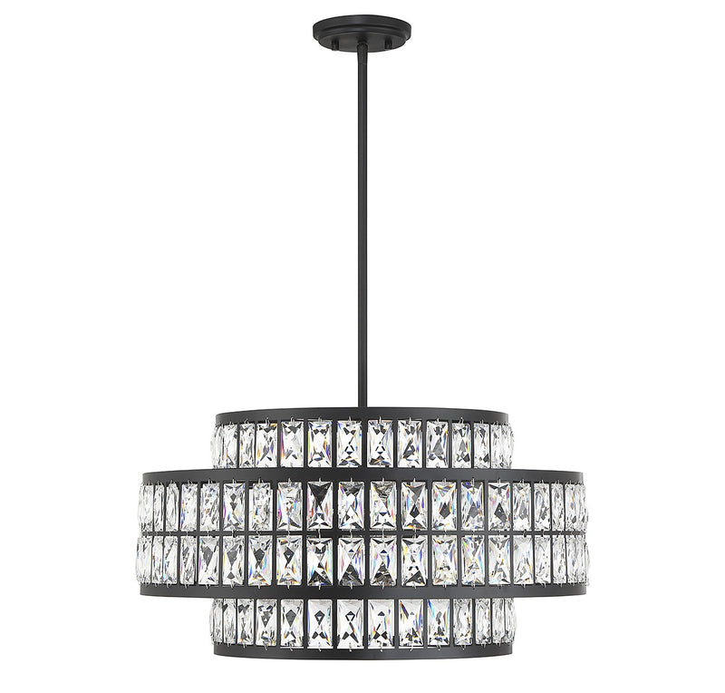 Four Light Pendant<br /><span style="color:#4AB0CE;">Entrega: 4-10 dias en USA</span><br /><span style="color:#4AB0CE;font-size:60%;">PREGUNTE POR ENTREGA EN PANAMA</span><br />Collection: Renzo<br />Finish: Matte Black