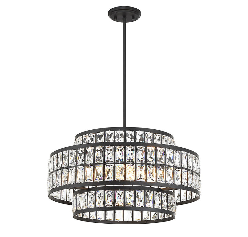 Four Light Pendant<br /><span style="color:#4AB0CE;">Entrega: 4-10 dias en USA</span><br /><span style="color:#4AB0CE;font-size:60%;">PREGUNTE POR ENTREGA EN PANAMA</span><br />Collection: Renzo<br />Finish: Matte Black