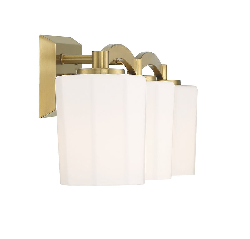 Savoy House - 8-7710-3-322 - Three Light Bathroom Vanity - Whitney - Warm Brass