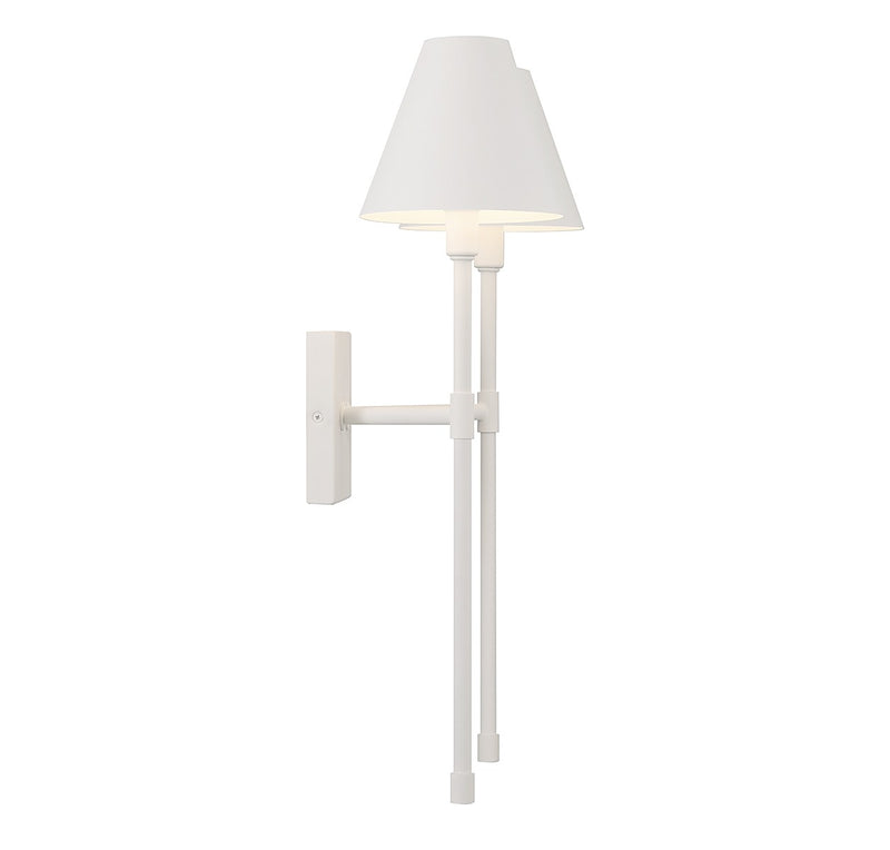 Savoy House - 9-5202-2-83 - Two Light Wall Sconce - Jefferson - Bisque White