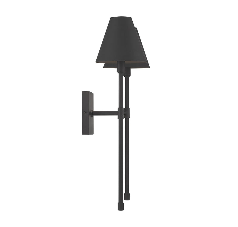 Savoy House - 9-5202-2-89 - Two Light Wall Sconce - Jefferson - Matte Black