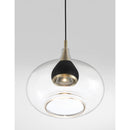 George Kovacs - P5460-884-L - LED Mini Pendant - Arabesque - Coal And Brushed Gold