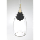 George Kovacs - P5462-884-L - LED Mini Pendant - Arabesque - Coal And Brushed Gold