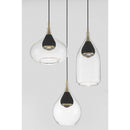 George Kovacs - P5463-884-L - LED Pendant - Arabesque - Coal And Brushed Gold