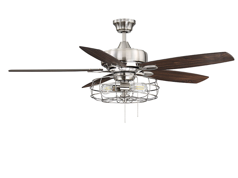 52" Ceiling Fan<br /><span style="color:#4AB0CE;">Entrega: 4-10 dias en USA</span><br /><span style="color:#4AB0CE;font-size:60%;">PREGUNTE POR ENTREGA EN PANAMA</span><br />Collection: Wind Star<br />Finish: Brushed Pewter