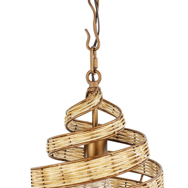 One Light Pendant<br /><span style="color:#4AB0CE;">Entrega: 0-1 semanas en USA</span><br /><span style="color:#4AB0CE;font-size:60%;">PREGUNTE POR ENTREGA EN PANAMA</span><br />Collection: Flow<br />Finish: Baguette/Natural Rattan