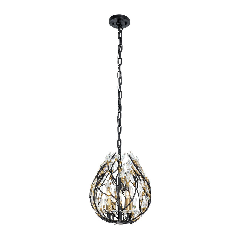 Six Light Linear Pendant<br /><span style="color:#4AB0CE;">Entrega: 4-10 dias en USA</span><br /><span style="color:#4AB0CE;font-size:60%;">PREGUNTE POR ENTREGA EN PANAMA</span><br />Collection: Bask<br />Finish: Matte Black/French Gold