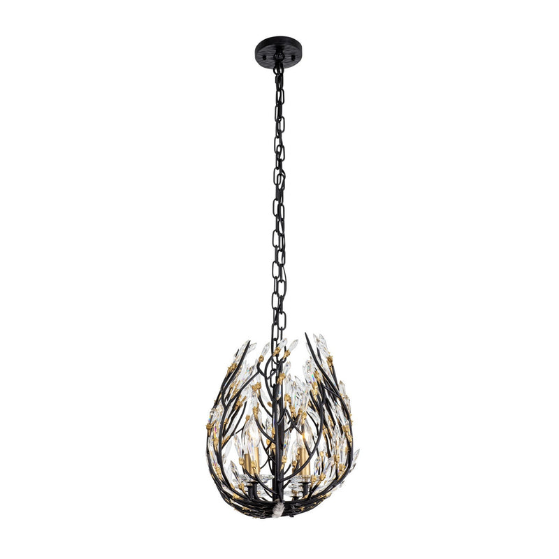 Eight Light Linear Pendant<br /><span style="color:#4AB0CE;">Entrega: 2-3 semanas en USA</span><br /><span style="color:#4AB0CE;font-size:60%;">PREGUNTE POR ENTREGA EN PANAMA</span><br />Collection: Bask<br />Finish: Matte Black/French Gold