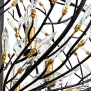 Varaluz - 271P06MBFG - Six Light Pendant - Bask - Matte Black/French Gold