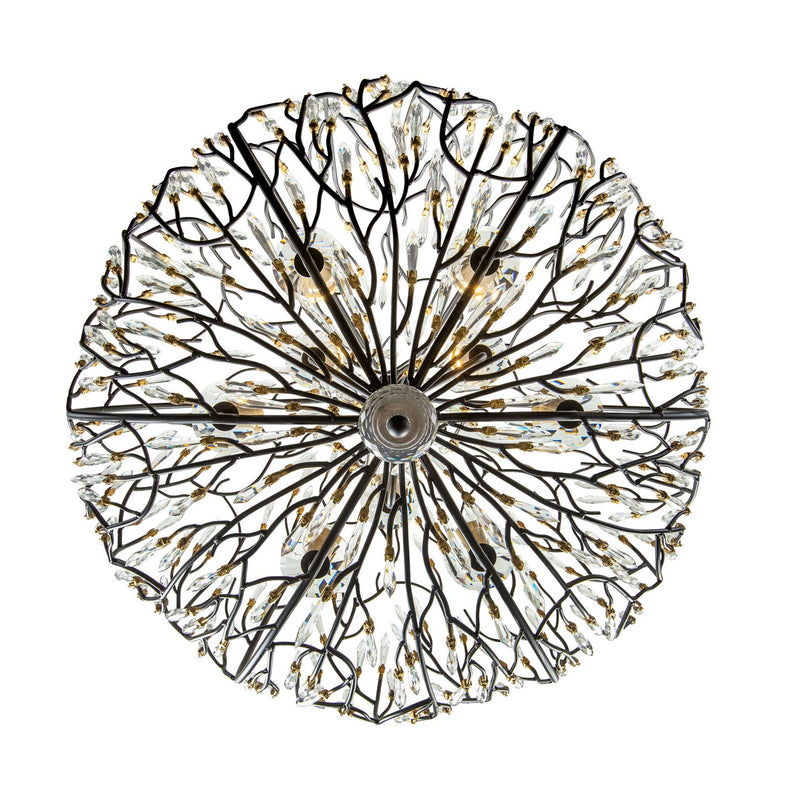 Nine Light Pendant<br /><span style="color:#4AB0CE;">Entrega: 4-10 dias en USA</span><br /><span style="color:#4AB0CE;font-size:60%;">PREGUNTE POR ENTREGA EN PANAMA</span><br />Collection: Bask<br />Finish: Matte Black/French Gold