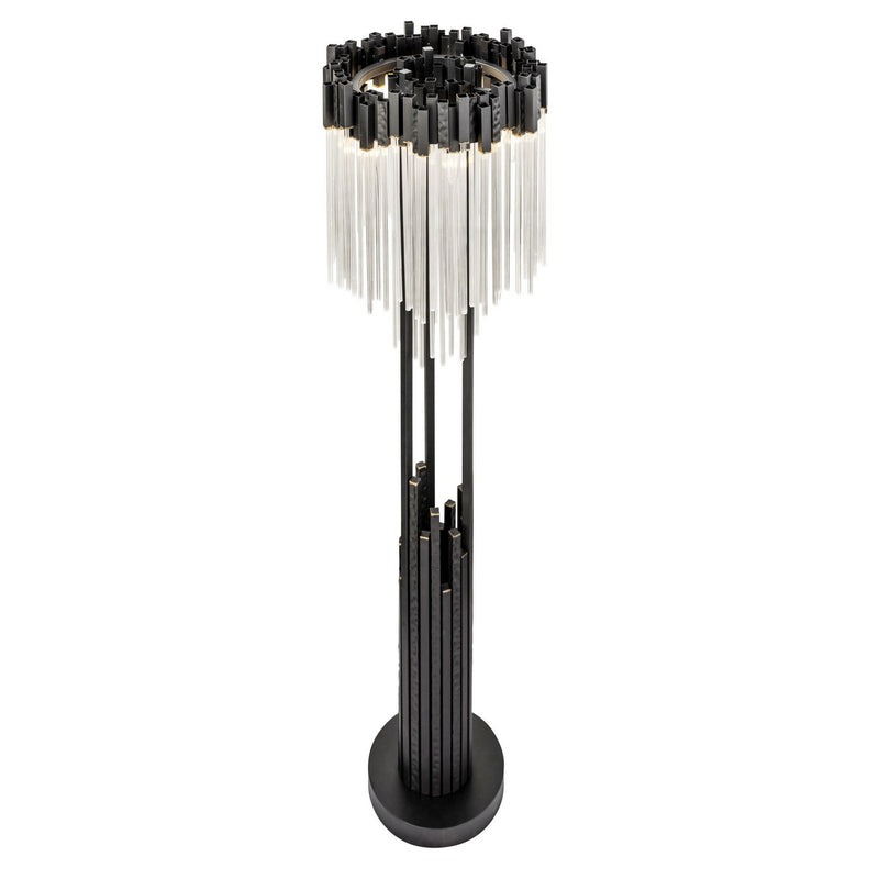 Six Light Floor Lamp<br /><span style="color:#4AB0CE;">Entrega: 7-8 semanas en USA</span><br /><span style="color:#4AB0CE;font-size:60%;">PREGUNTE POR ENTREGA EN PANAMA</span><br />Collection: Matrix<br />Finish: Matte Black/French Gold