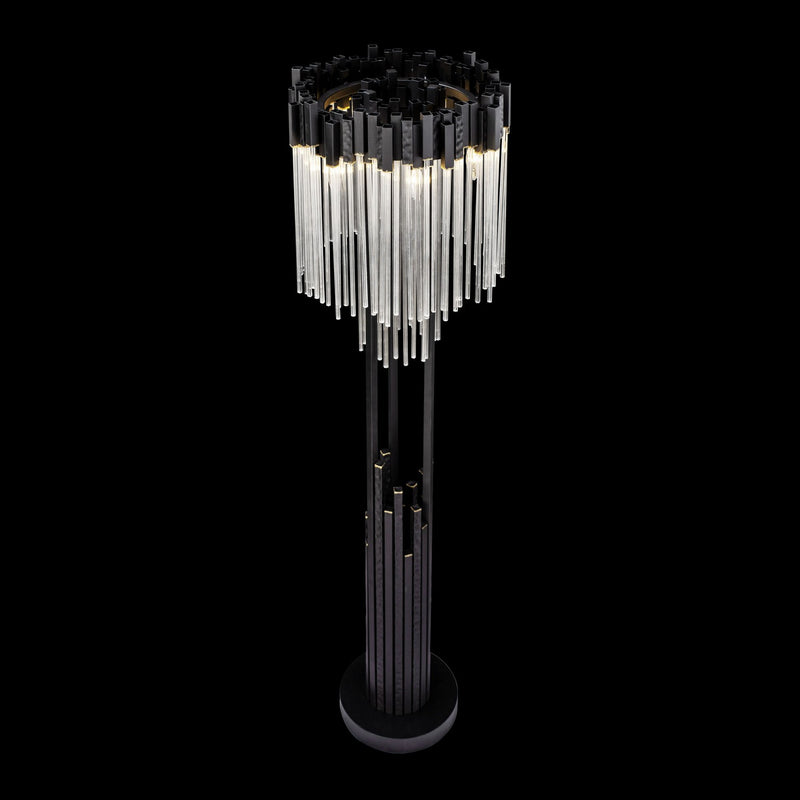 Six Light Floor Lamp<br /><span style="color:#4AB0CE;">Entrega: 7-8 semanas en USA</span><br /><span style="color:#4AB0CE;font-size:60%;">PREGUNTE POR ENTREGA EN PANAMA</span><br />Collection: Matrix<br />Finish: Matte Black/French Gold