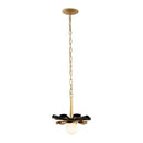 LED Pendant<br /><span style="color:#4AB0CE;">Entrega: 4-10 dias en USA</span><br /><span style="color:#4AB0CE;font-size:60%;">PREGUNTE POR ENTREGA EN PANAMA</span><br />Collection: Daphne<br />Finish: Matte Black/French Gold