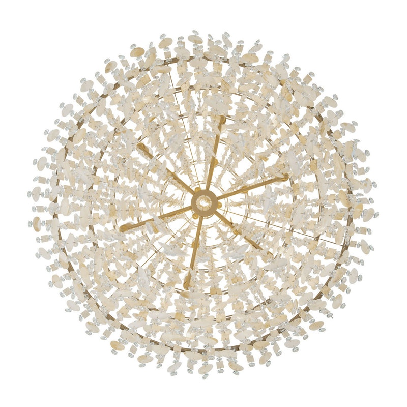 16 Light Chandelier<br /><span style="color:#4AB0CE;">Entrega: 2-3 semanas en USA</span><br /><span style="color:#4AB0CE;font-size:60%;">PREGUNTE POR ENTREGA EN PANAMA</span><br />Collection: Kalani<br />Finish: French Gold