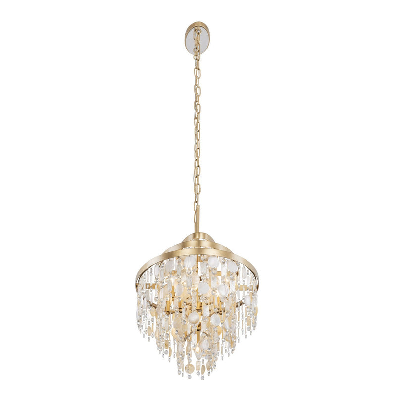 Nine Light Linear Pendant<br /><span style="color:#4AB0CE;">Entrega: 4-10 dias en USA</span><br /><span style="color:#4AB0CE;font-size:60%;">PREGUNTE POR ENTREGA EN PANAMA</span><br />Collection: Kalani<br />Finish: French Gold