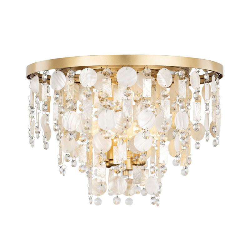 Four Light Semi-Flush Mount<br /><span style="color:#4AB0CE;">Entrega: 4-10 dias en USA</span><br /><span style="color:#4AB0CE;font-size:60%;">PREGUNTE POR ENTREGA EN PANAMA</span><br />Collection: Kalani<br />Finish: French Gold