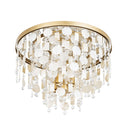 Four Light Semi-Flush Mount<br /><span style="color:#4AB0CE;">Entrega: 4-10 dias en USA</span><br /><span style="color:#4AB0CE;font-size:60%;">PREGUNTE POR ENTREGA EN PANAMA</span><br />Collection: Kalani<br />Finish: French Gold
