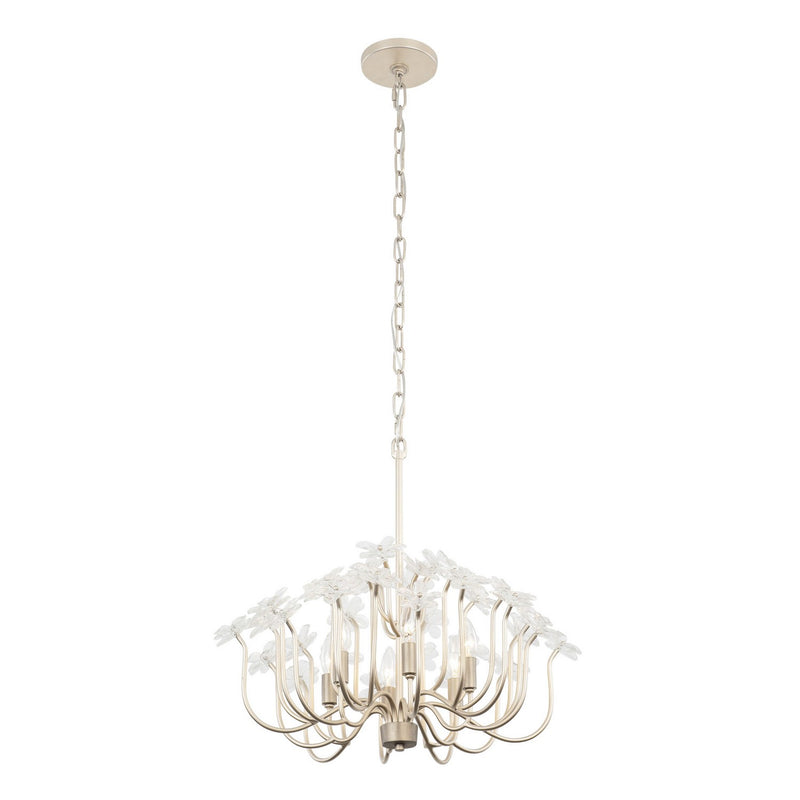Six Light Chandelier<br /><span style="color:#4AB0CE;">Entrega: 4-10 dias en USA</span><br /><span style="color:#4AB0CE;font-size:60%;">PREGUNTE POR ENTREGA EN PANAMA</span><br />Collection: Wildflower<br />Finish: Gold Dust/Artifact