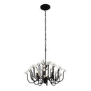 Six Light Chandelier<br /><span style="color:#4AB0CE;">Entrega: 4-10 dias en USA</span><br /><span style="color:#4AB0CE;font-size:60%;">PREGUNTE POR ENTREGA EN PANAMA</span><br />Collection: Wildflower<br />Finish: Matte Black