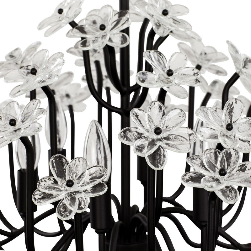 Six Light Chandelier<br /><span style="color:#4AB0CE;">Entrega: 4-10 dias en USA</span><br /><span style="color:#4AB0CE;font-size:60%;">PREGUNTE POR ENTREGA EN PANAMA</span><br />Collection: Wildflower<br />Finish: Matte Black