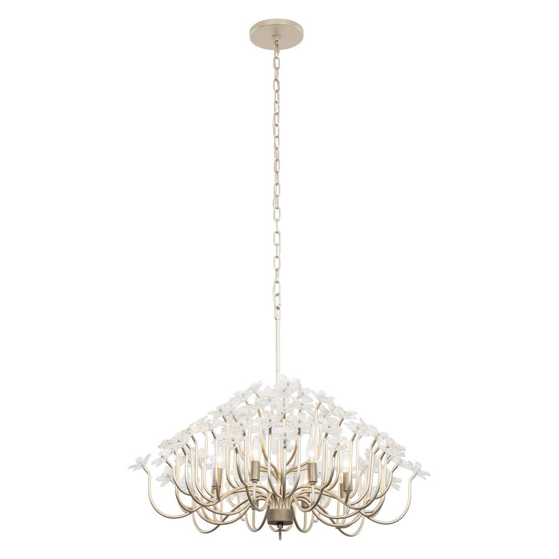 Eight Light Chandelier<br /><span style="color:#4AB0CE;">Entrega: 4-10 dias en USA</span><br /><span style="color:#4AB0CE;font-size:60%;">PREGUNTE POR ENTREGA EN PANAMA</span><br />Collection: Wildflower<br />Finish: Gold Dust/Artifact