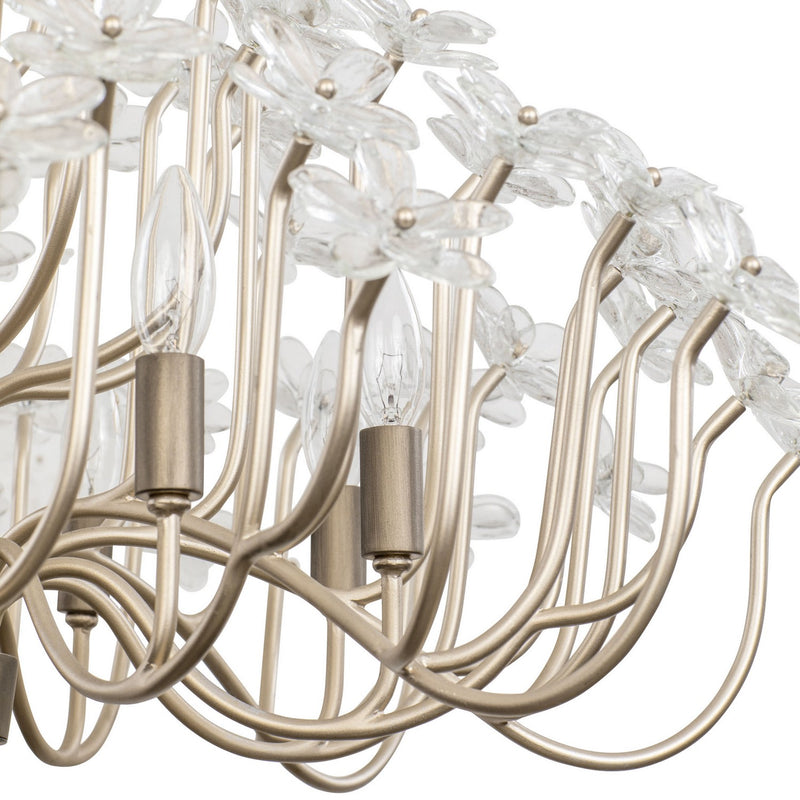 Varaluz - 378C08GDAR - Eight Light Chandelier - Wildflower - Gold Dust/Artifact