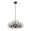 Eight Light Chandelier<br /><span style="color:#4AB0CE;">Entrega: 4-10 dias en USA</span><br /><span style="color:#4AB0CE;font-size:60%;">PREGUNTE POR ENTREGA EN PANAMA</span><br />Collection: Wildflower<br />Finish: Matte Black