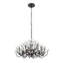 Eight Light Chandelier<br /><span style="color:#4AB0CE;">Entrega: 4-10 dias en USA</span><br /><span style="color:#4AB0CE;font-size:60%;">PREGUNTE POR ENTREGA EN PANAMA</span><br />Collection: Wildflower<br />Finish: Matte Black