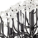 Eight Light Chandelier<br /><span style="color:#4AB0CE;">Entrega: 4-10 dias en USA</span><br /><span style="color:#4AB0CE;font-size:60%;">PREGUNTE POR ENTREGA EN PANAMA</span><br />Collection: Wildflower<br />Finish: Matte Black