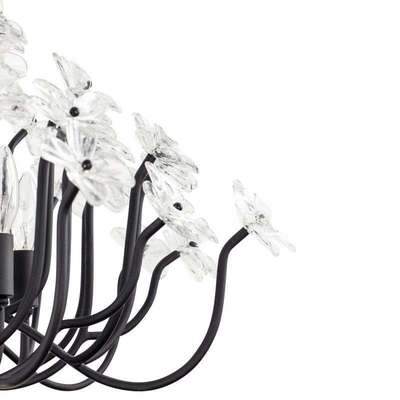 Varaluz - 378C08MB - Eight Light Chandelier - Wildflower - Matte Black