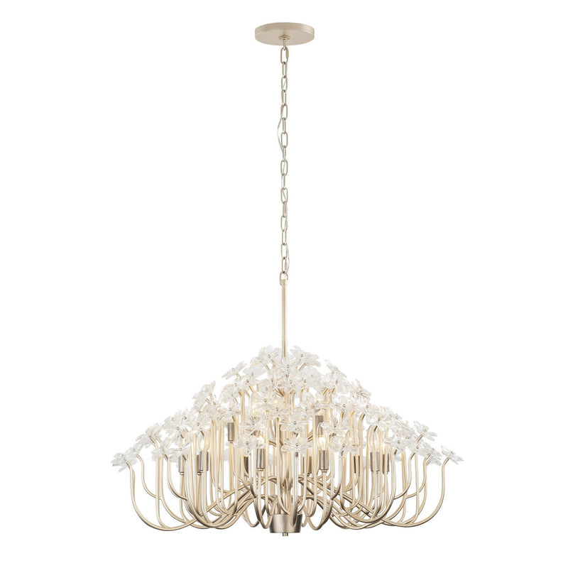 15 Light Chandelier<br /><span style="color:#4AB0CE;">Entrega: 4-10 dias en USA</span><br /><span style="color:#4AB0CE;font-size:60%;">PREGUNTE POR ENTREGA EN PANAMA</span><br />Collection: Wildflower<br />Finish: Gold Dust/Artifact