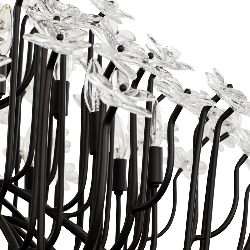 Varaluz - 378C15MB - 15 Light Chandelier - Wildflower - Matte Black