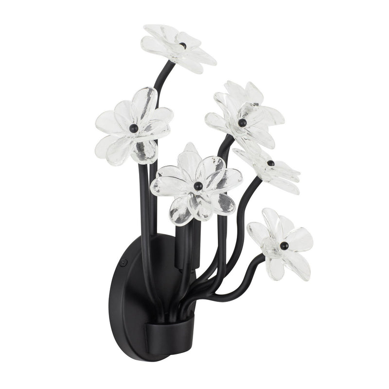 Varaluz - 378W01MB - One Light Wall Sconce - Wildflower - Matte Black