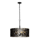 Five Light Pendant<br /><span style="color:#4AB0CE;">Entrega: 0-1 semanas en USA</span><br /><span style="color:#4AB0CE;font-size:60%;">PREGUNTE POR ENTREGA EN PANAMA</span><br />Collection: Estela<br />Finish: Matte Black/French Gold