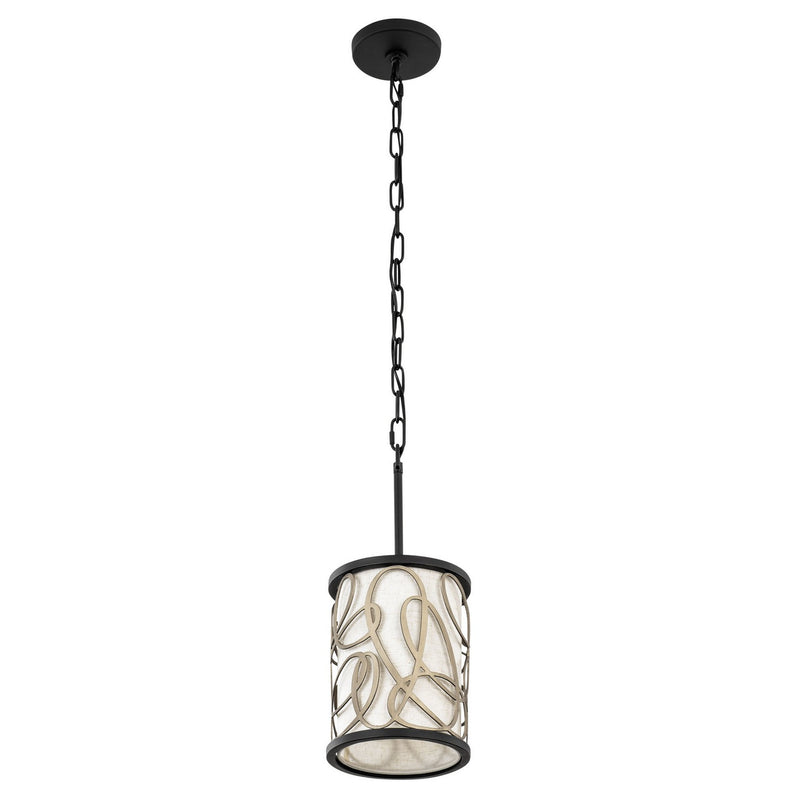 One Light Mini Pendant<br /><span style="color:#4AB0CE;">Entrega: 4-10 dias en USA</span><br /><span style="color:#4AB0CE;font-size:60%;">PREGUNTE POR ENTREGA EN PANAMA</span><br />Collection: Scribble<br />Finish: Matte Black/Artifact