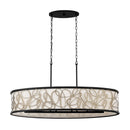 Six Light Linear Pendant<br /><span style="color:#4AB0CE;">Entrega: 5-6 semanas en USA</span><br /><span style="color:#4AB0CE;font-size:60%;">PREGUNTE POR ENTREGA EN PANAMA</span><br />Collection: Scribble<br />Finish: Matte Black/Artifact