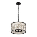 Three Light Pendant<br /><span style="color:#4AB0CE;">Entrega: 4-10 dias en USA</span><br /><span style="color:#4AB0CE;font-size:60%;">PREGUNTE POR ENTREGA EN PANAMA</span><br />Collection: Scribble<br />Finish: Matte Black/Artifact
