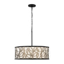 Six Light Pendant<br /><span style="color:#4AB0CE;">Entrega: 5-6 semanas en USA</span><br /><span style="color:#4AB0CE;font-size:60%;">PREGUNTE POR ENTREGA EN PANAMA</span><br />Collection: Scribble<br />Finish: Matte Black/Artifact