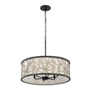 Six Light Pendant<br /><span style="color:#4AB0CE;">Entrega: 5-6 semanas en USA</span><br /><span style="color:#4AB0CE;font-size:60%;">PREGUNTE POR ENTREGA EN PANAMA</span><br />Collection: Scribble<br />Finish: Matte Black/Artifact